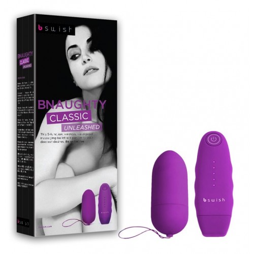 Лиловое виброяйцо с ДУ BNAUGHTY CLASSIC UNLEASHED