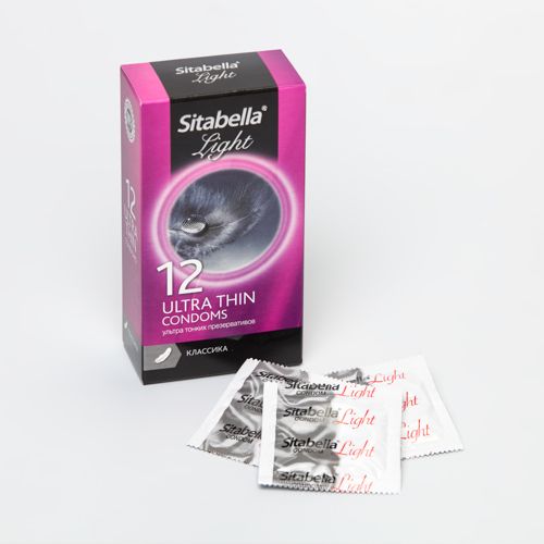 Особо тонкие презервативы Sitabella Light - 12 шт. 