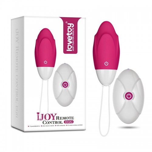 Розовое виброяйцо iJoy remote control egg 