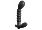 Анальный вибромассажер Ribbed Prostate Vibe - 15,2 см.