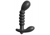 Анальный вибромассажер Ribbed Prostate Vibe - 15,2 см.