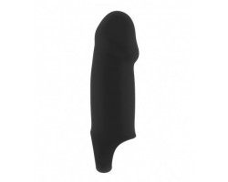Чёрная насадка Stretchy Thick Penis Extension No.37 