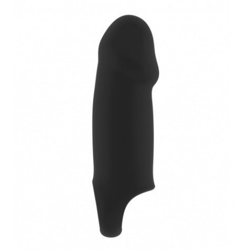 Чёрная насадка Stretchy Thick Penis Extension No.37 