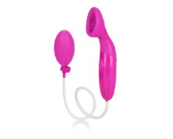 Розовая помпа для клитора с вибрацией Waterproof Silicone Clitoral Pumps