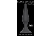 Серая анальная пробка Slim Anal Plug Medium - 11,5 см.