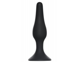 Чёрная малая анальная пробка Slim Anal Plug Small - 10,5 см.