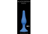 Синяя анальная пробка Slim Anal Plug Large - 12,5 см.