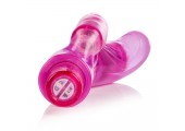 Розовый вибромассажер 10-Function Bendie Bounding Bunny Vibes - 22,8 см.