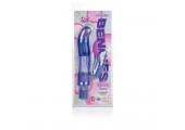 Фиолетовый вибромассажер 10-Function Bendie Bounding Bunny Vibes - 22,8 см.