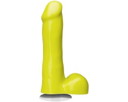 Жёлтый фаллоимитатор Icon 6  Slim Dong with Balls - 16,5 см.