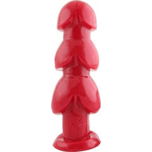 Анальная пробка TSX Large Three Bangs for Your Butt Red - 29 см.