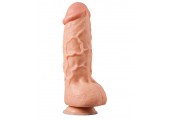 Телесный фаллоимитатор 10INCH GIANT PVC DONG WITH SUCTION CUP - 25 см.