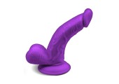 Фиолетовый фаллоимитатор на присоске Magic Stick - 17,8 см.