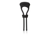 Чёрное эрекционное лассо с вибрацией Silicone Ultimate Lasso