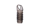 Открытая дымчатая насадка с точками и рёбрами ToyFa XLover - 11,5 см.
