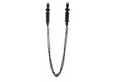 Чёрные зажимы для сосков Vice Nipple Clamps