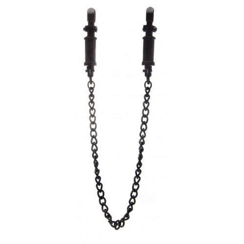 Чёрные зажимы для сосков Vice Nipple Clamps