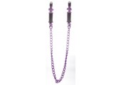 Фиолетовые зажимы для сосков Vice Nipple Clamps