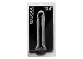 Чёрный фаллоимитатор-гигант Realistic Cock 13,4 Inch No Scrotum - 34 см.