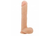 Телесный фаллоимитатор Realistic Cock 15  With Scrotum - 38 см.