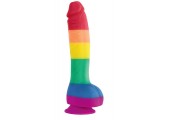 Радужный фаллоимитатор Pride Edition 8 Dildo - 25,4 см.