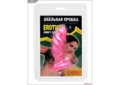 Розовая анальная пробка анатомической формы - 13 см.