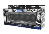 Анальный вибромассажер Tom of Finland Stacked Ball 5 Mode Vibe - 24 см.