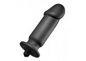 Анальный вибратор XL Silicone Vibrating Anal Plug - 19,5 см.