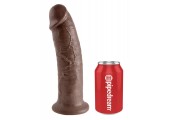 Коричневый фаллос-гигант 10  Cock - 25,4 см.
