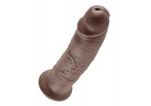 Коричневый фаллос-гигант 10  Cock - 25,4 см.