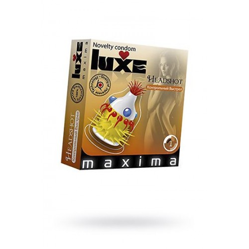 Презервативы Luxe Maxima Контрольный выстрел - 1 блок