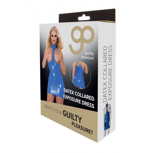 Платье из датекса с открытой грудью Datex Collared Exposure Dress
