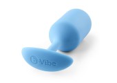 Голубая пробка для ношения B-vibe Snug Plug 3 - 12,7 см.