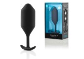 Чёрная пробка для ношения B-vibe Snug Plug 4 - 14 см.