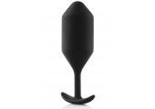Чёрная пробка для ношения B-vibe Snug Plug 4 - 14 см.